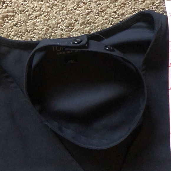 Black Wrap Around Cocktail Dress with Choker - Picture 8 of 16